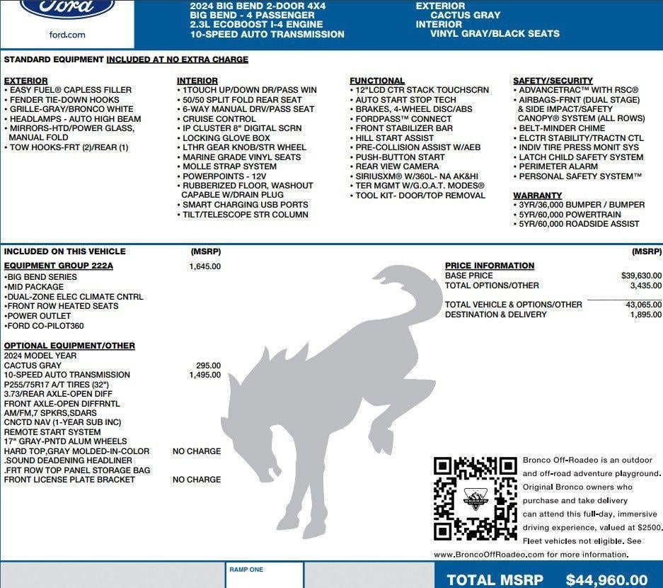 ford bronco 2-door 2024 1FMDE7AH3RLA73449 image ford bronco 2-door 2024 1FMDE7AH3RLA73449 image